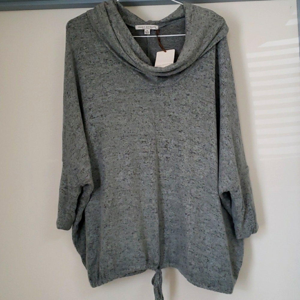 Oversized off the shoulder sweater